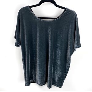 MISS ME | Velvet Shortsleeve Top